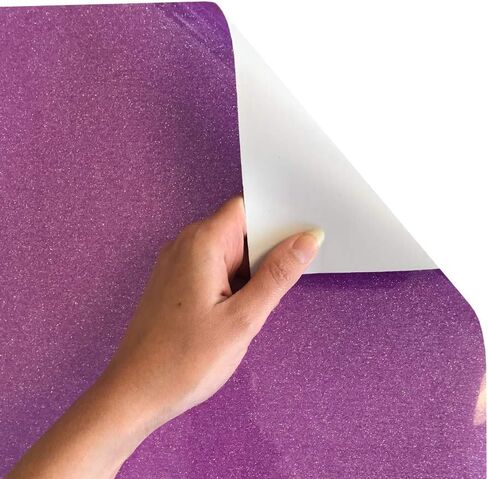 SISER GLITTER HTV 12 "× 3 قدم لفة (نيون أرجوانية) الحديد على فينيل نقل الحرارة in Saudi Arabia