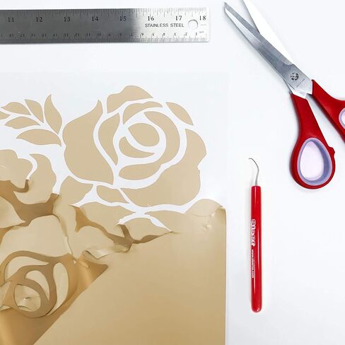 SISER Easyweed Heat Transfer Vinyl 11.8 "× 2 قدمًا - متوافق مع SISER ROMEO/JULIET وغيرها من قواطع المهنية أو الحرف - Layerable - CPSIA معتمد (Vegas Gold - Hex #AEA46F) in Saudi Arabia