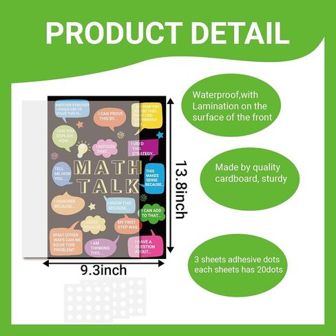 Fankya 16PCS Math Posters for Classroom Math Bulletin Board Set periodic table Poster Art Prints Classroom Decoration for Elementary Middle High School Wall Art Teacher Supplies in Kuwait