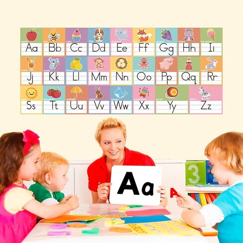 Boho Alphabet Line Bulletin Board Set ABC Number 0-20 Wall Decorations for Pre-School Kindergarten Elementary Classroom Nursery Homeschool in Saudi Arabia
