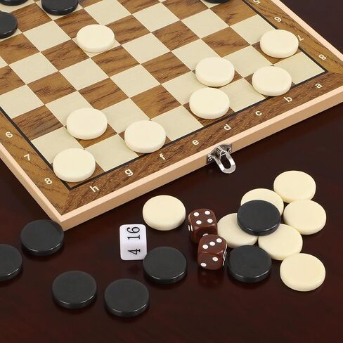 Ceramic Chess Pieces - 1.26 inches Diameter for Backgammon, Checkers, and Board Games - Backgammon Pieces only in Saudi Arabia