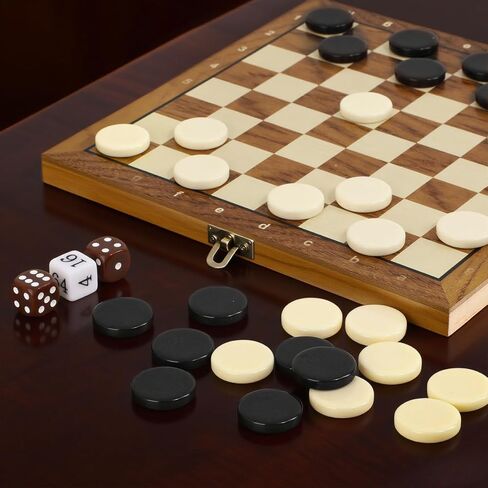 Ceramic Chess Pieces - 1.26 inches Diameter for Backgammon, Checkers, and Board Games - Backgammon Pieces only in Saudi Arabia