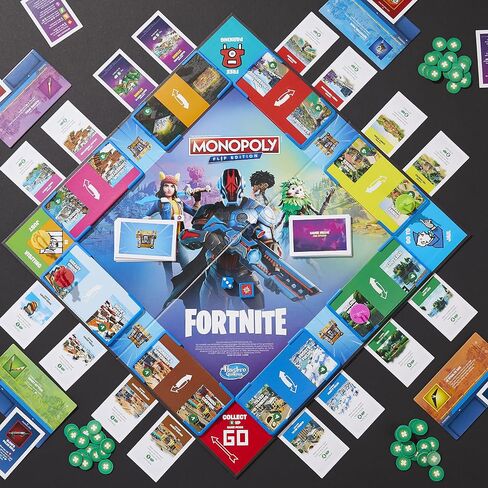 Hasbro Gaming Monopoly Flip Edition: Game Fortnite Board Faner in Saudi Arabia