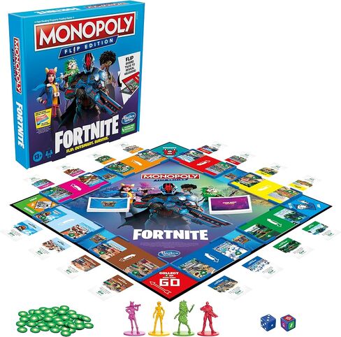 Hasbro Gaming Monopoly Flip Edition: Game Fortnite Board Faner in Saudi Arabia