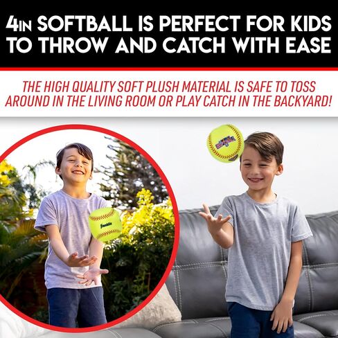 فرانكلين سبورت MyFirst Soft Plush Sports Balls - كرة سلة ألعاب أفخم محشوة ، بيسبول + كرة قدم للأطفال - NBA ، MLB + NFL كرات رياضية ناعمة - ألعاب أطفال ممتعة + ديكورات الغرفة in Kuwait