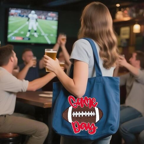 Chenille Gameday Patches Iron on Gameday Patches Football Ambroiderde (Red) in Kuwait