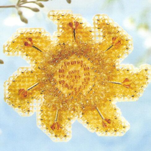 Golden Sun Beaded Cross Cross Stitch Kit Mill Hill Hill 2006 Spring Bouquet MH18-6101 in Saudi Arabia