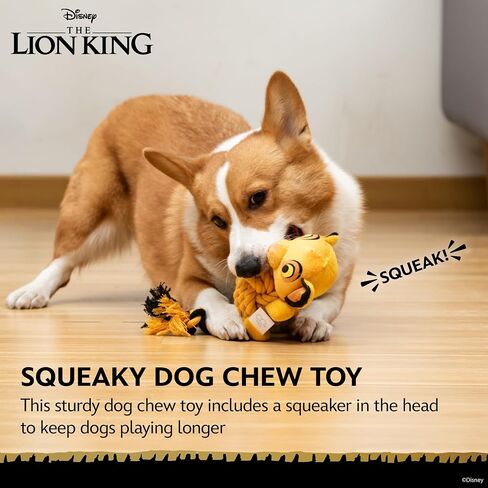 Disney for Pets The Lion King Simba Plush Dog Toy – Squeaker & Crinkle Sound – Cute Dog Toy Fans, 9 Inch in Saudi Arabia
