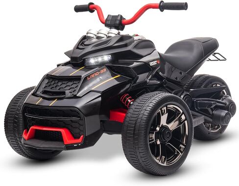 12 فولت كيدز ركوب الدراجات النارية الكهربائية على ATV ، وعجلة طاقة 3 عجلات ، وأضواء LED ، وإطارات EVA ، وسرعة عالية ومنخفضة ، والقرن ، والموسيقى ، والأصفر in Kuwait