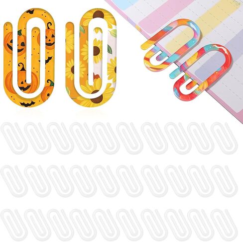30 Pack Sublimation Blanks Jumbo Paper Clips,4" X 2" Acrylic Large Paper Clips Bulk for DIY Sublimacion,Personalized Paperclips for Home,Office,School Use,Crafts Supplies in Saudi Arabia