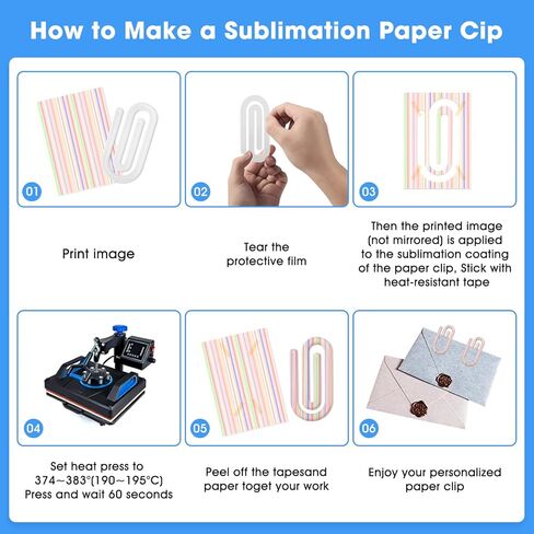 30 Pack Sublimation Blanks Jumbo Paper Clips,4" X 2" Acrylic Large Paper Clips Bulk for DIY Sublimacion,Personalized Paperclips for Home,Office,School Use,Crafts Supplies in Saudi Arabia