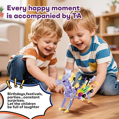 2-in-1 Transforming Race Car Dinosaur Toy DinoDrive – Automatic Transforming Car into Dinosaur, Educational Toys for Boys & Girls, Crash Action & Lights, for Kids(Silver) in Saudi Arabia