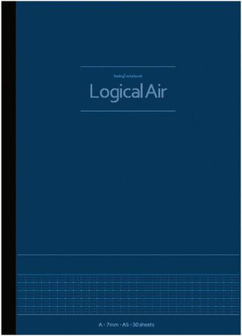 Nakabayashi Logical Air Lightweight Notebook, A Ruled, A5, Dark Blue, No-A512A-DB in Saudi Arabia