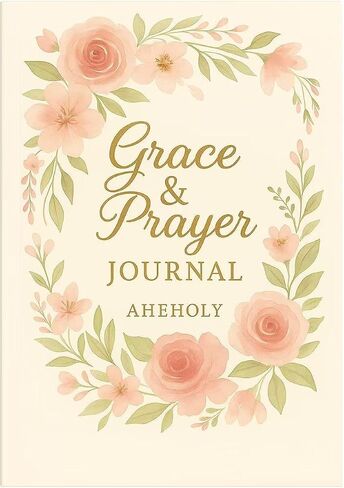 مجلة Aheholy Grace & Prayer Journal - جهاز كمبيوتر محمول تعبدي مسيحي للنساء ، 6 "× 9" ، 122 صفحة مع آيات الكتاب المقدس ومطالبات الصلاة - هدية مدروسة للأم أو الابنة أو الصديق in Saudi Arabia