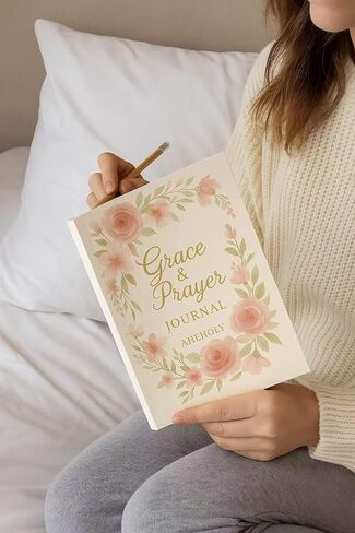 مجلة Aheholy Grace & Prayer Journal - جهاز كمبيوتر محمول تعبدي مسيحي للنساء ، 6 "× 9" ، 122 صفحة مع آيات الكتاب المقدس ومطالبات الصلاة - هدية مدروسة للأم أو الابنة أو الصديق in Saudi Arabia