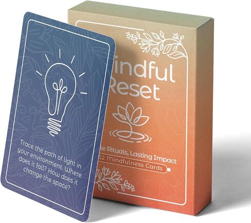 52 Mindfulness Cards, Stress and Anxiety Relief Mindfulness Tools, Therapy Games, Positive and Inspirational Gifts, Wellness and Meditation Tools, Affirmation Notes for Women and Men in Saudi Arabia
