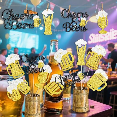 Cheers and Beers Party Decorations Beer Stick Beer Birthday Decorations Beer Party Decorations for Stock the Bar in Saudi Arabia