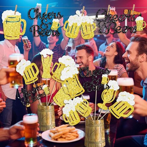 Cheers and Beers Party Decorations Beer Stick Beer Birthday Decorations Beer Party Decorations for Stock the Bar in Saudi Arabia