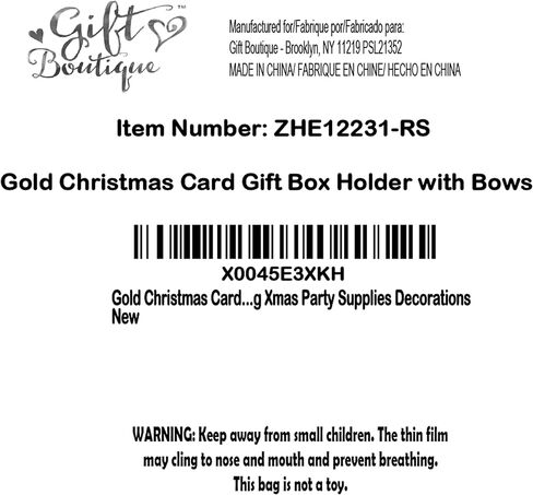 Gold Card Card Hife Box Box With Bows Pack of 6 Holiday Gifts Breating بطاقات المعايدة الحالية مربع صناديق نقدية المال in Kuwait