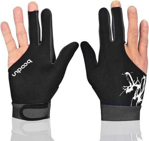 Anser M050912 Man Woman Elastic 3 Fingers Show Gloves for Billiard Shooters Carom Pool Snooker Cue Sport - Wear on The Right or Left Hand 1PCS (Pink, M) in Kuwait
