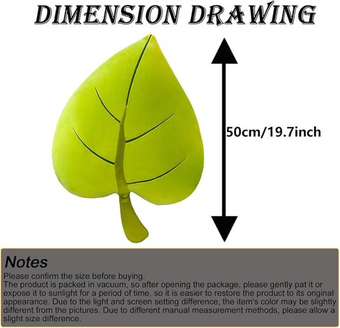 وسادة الأوراق 2pcs ، خضراء محشوة بأفخم ، ديكور غرفة وسادة ، 19.7 " in Kuwait