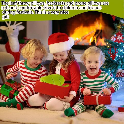 وسادة الأوراق 2pcs ، خضراء محشوة بأفخم ، ديكور غرفة وسادة ، 19.7 " in Kuwait