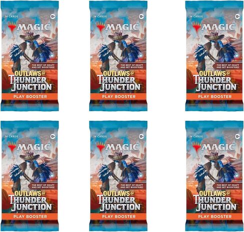 عام 6 حزم MTG Play Booster Pack Lot MTG Outlaws of Thunder Junction in Saudi Arabia