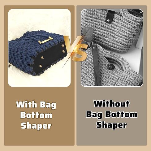 4 PCS CORCHET BAGET ، قواعد حقيبة للكروشيه ، محفظة بيضاوية السفلية الأكياس السفلية وسادة المشكل ، PU LEATHER BASE Shaper مع ثقوب لحقيبة يد DIY ، حمل in Kuwait
