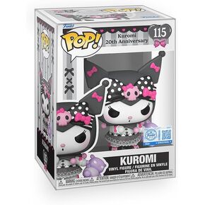 Pop Hello Kitty - Kuromi مع Baku 20th Anniversary Limited Edition رقم الفينيل الحصري المغطى بحامي الصندوق متوافق مع Funko in Kuwait