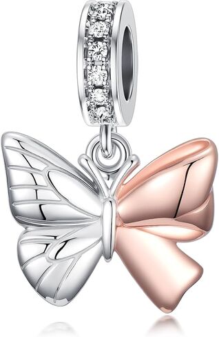 Cow Charm for Bracelet Butterfly Charm for Women 925 Sterling Silver Cow Jewelry Gifts for Cow Lover in Saudi Arabia