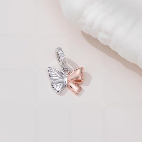 Cow Charm for Bracelet Butterfly Charm for Women 925 Sterling Silver Cow Jewelry Gifts for Cow Lover in Saudi Arabia
