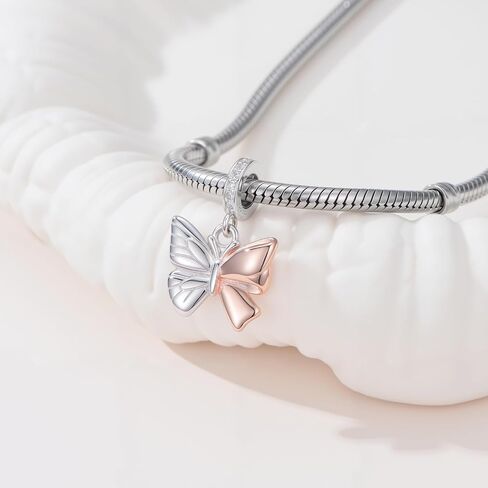 Cow Charm for Bracelet Butterfly Charm for Women 925 Sterling Silver Cow Jewelry Gifts for Cow Lover in Saudi Arabia
