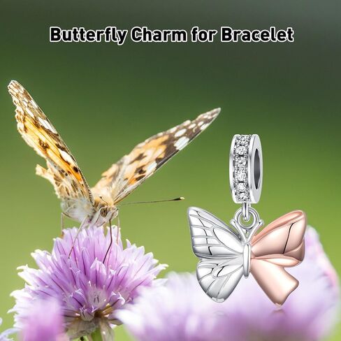 Cow Charm for Bracelet Butterfly Charm for Women 925 Sterling Silver Cow Jewelry Gifts for Cow Lover in Saudi Arabia