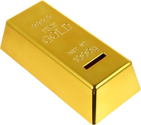 Bar Bank Piggy Bank Money Box Box Luxury Style Pank Poting (Golden) in Saudi Arabia