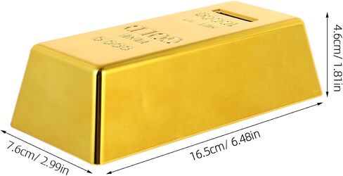 Bar Bank Piggy Bank Money Box Box Luxury Style Pank Poting (Golden) in Saudi Arabia
