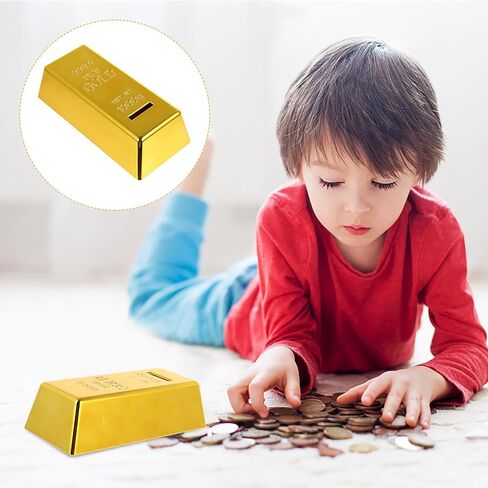 Bar Bank Piggy Bank Money Box Box Luxury Style Pank Poting (Golden) in Saudi Arabia