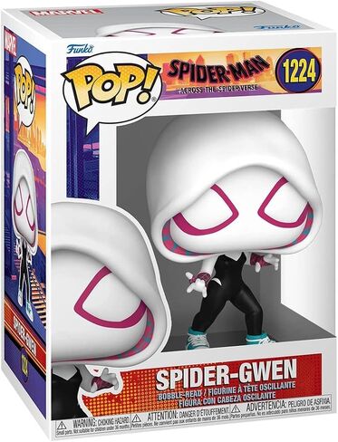 POP Marvel: Spider-Man: Across The Spider-Verse - Spider-Gwen (Gwen Stacy) Funko Vinyl Figure (Bundled with Compatible Box Protector Case), Multicolor, 3.75 inches in Saudi Arabia