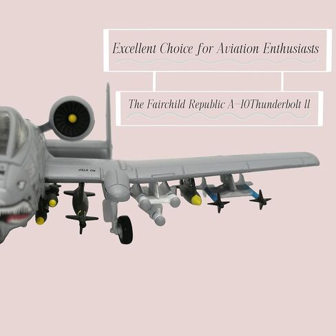 1:100 Scale Model Airplanes A-10 Thunderbolt II Warthog Fighter Jet Model Bomber Attack Plane Military Model Plane Collection Plane for Adults in Saudi Arabia