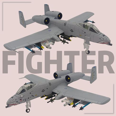1:100 Scale Model Airplanes A-10 Thunderbolt II Warthog Fighter Jet Model Bomber Attack Plane Military Model Plane Collection Plane for Adults in Saudi Arabia