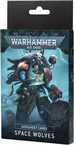 ورشة عمل الألعاب - Warhammer 40،000 - بطاقات ورقة البيانات: ذئاب الفضاء (الإصدار العاشر - 2025) in Saudi Arabia