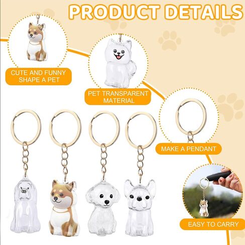 Dog Hair Collector Keychain, Pet Memorial Keepsake, Pet Hair Storage Fur Locket Box, Personalized Transparent Portable Dog Hair Pendant Memorial Birthday Gift for Pet Lovers in Saudi Arabia