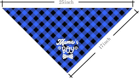 Mama's Boy Dog Bandana, Dog Bandana, Balck Pet Dog Scarf Accessories, Dog Gender Revealing Triangle Scarf, Funny Cute Dog Bandana, Dog Bandana for Small Medium Large Dogs, Gift for Dog Lover (C19) in Saudi Arabia