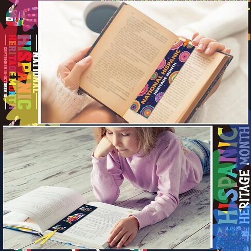 150 Pcs Hispanic Heritage Month Favors Bookmark Spanish Gift Bookmark Latin American Hispanic Heritage Month Supplies for Back to School First Day Classroom Stationery Decorations in Saudi Arabia