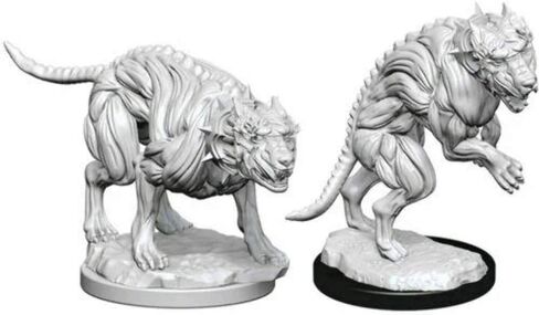 NECA Deep Cuts Unpainted Miniatures: Hell Hounds in Saudi Arabia