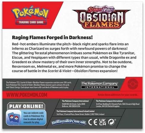 Pokemon TCG: Scarlet & Violet - Obsidian Flames Booster Display Box (36 Packs) in Saudi Arabia