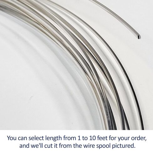 12 مقياس ، مربع ، ناعم ميت ، 925 سلك الفضة الاسترليني - 1 قدم - لفن المجوهرات من Wizart in Kuwait