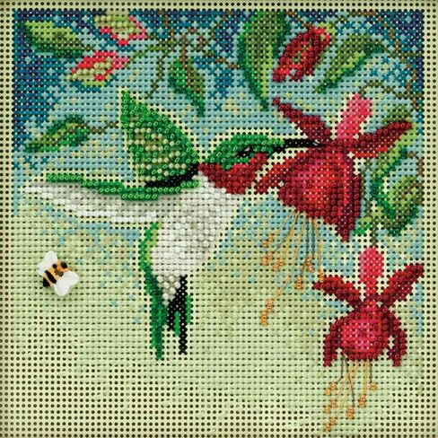Mill Hill Hummingbird Beaded Cross Cross Stitch Kit Butons & Beads 2011 Spring MH141104 in Saudi Arabia