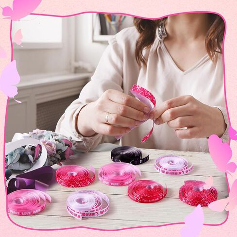 Giegxin 12 PCS العالمي للوقاية من الانتحار هدايا الشريط البري Teal Purple Making Marbon Diy Craft Weath Gift Wrappl Clasting Ehting لأنشطة التغليف المنزلية 3/8 بوصات in Saudi Arabia