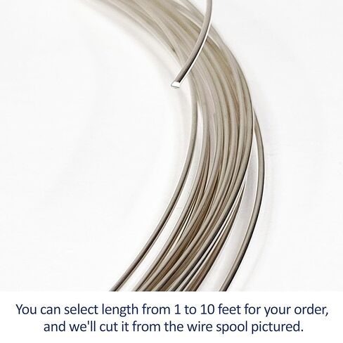 10 مقياس ، مستدير ، ناعم ميت ، 925 سلك الفضة الاسترليني - 1 قدم - لفن المجوهرات من Wizart in Kuwait