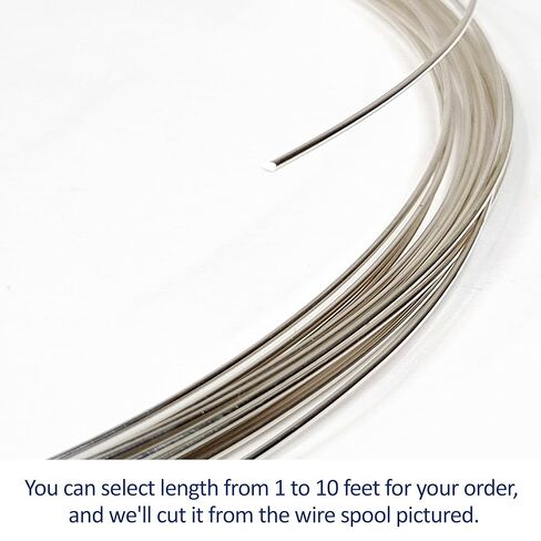 10 مقياس ، مستدير ، ناعم ميت ، 925 سلك الفضة الاسترليني - 1 قدم - لفن المجوهرات من Wizart in Kuwait